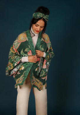 Folk Art Floral Kimono Jacket - Foxy And Beautiful