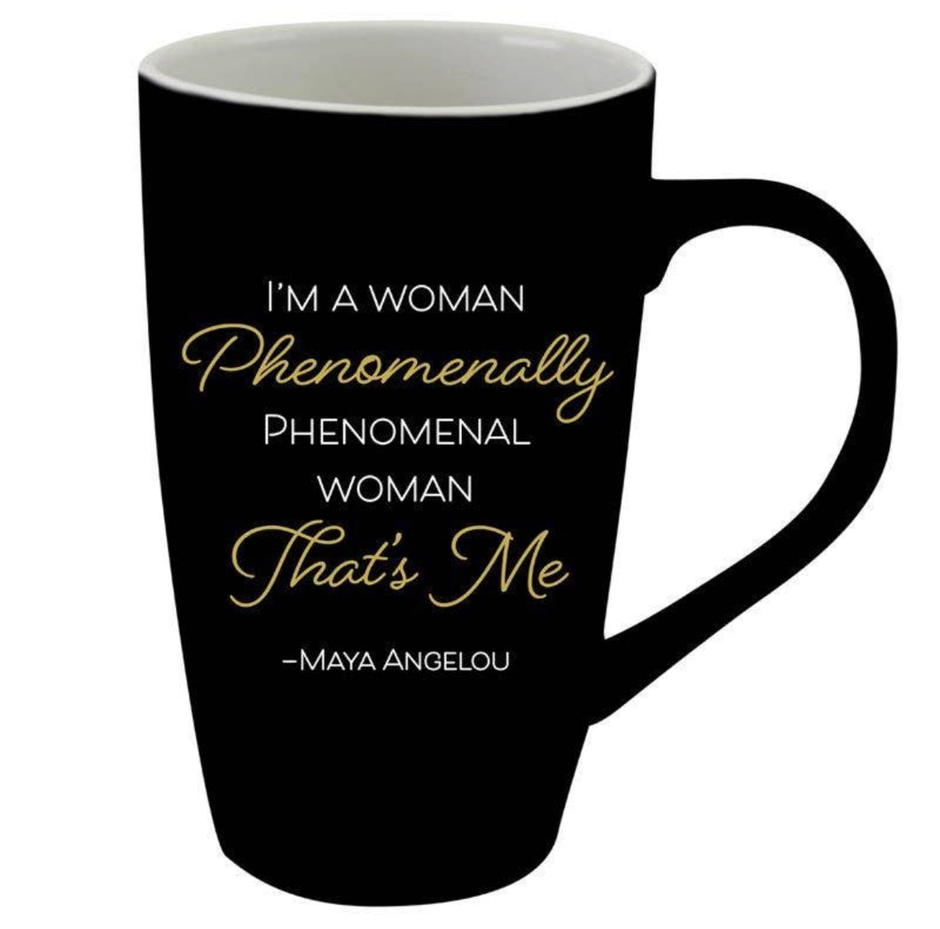 Phenomenal Woman Latte Mug - Foxy And Beautiful
