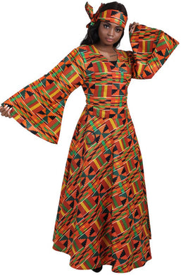 African Print Wrap Dress - Foxy And Beautiful