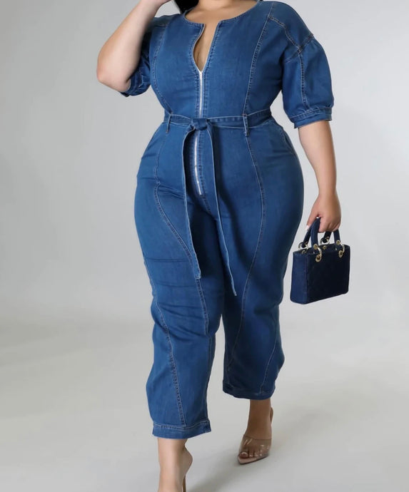 Jenny Denim Jumpsuit - Foxy And Beautiful
